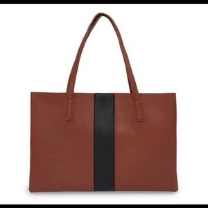 NWT Vince Camuto Brown and Black Tote